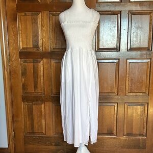 NWT Nordstrom Rack WAYF Smocked Midi Dress Sleeveless Summer Graduation Medium